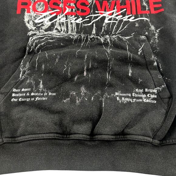 Darc Sport Men's Black Life And Death Pierce Hoodie Size L - Picture 10 of 13